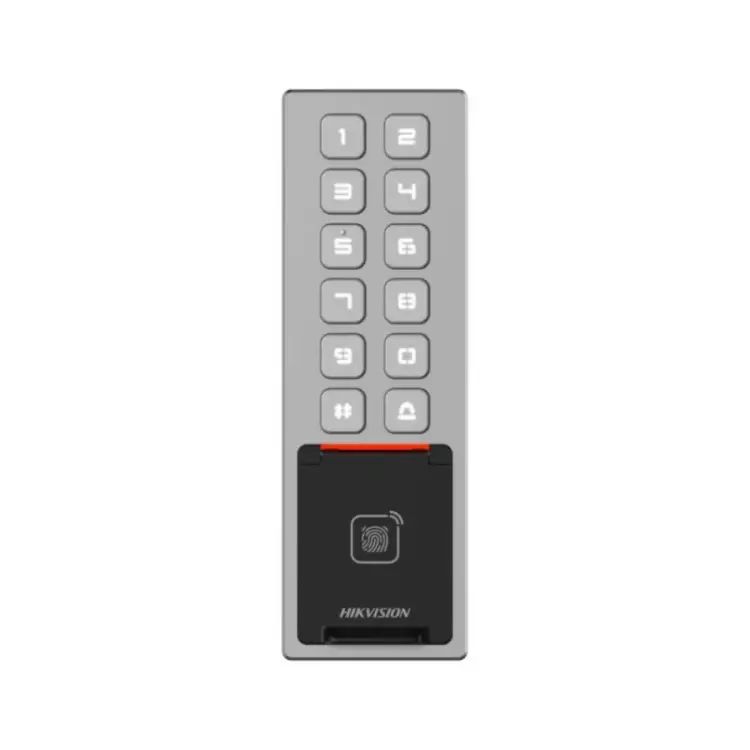 Model: DS-K1T805MBFWX Hikvision DS‑K1T805MBFWX bluetooth + Parmak İzi + Kart + PIN Erişim Kontrol Terminali – Wi‑Fi & IP65 & Bataryalı