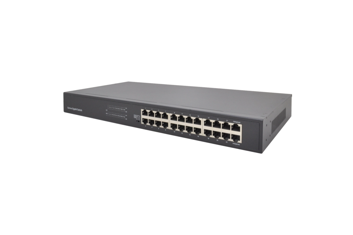 VIDEOPARK VP-SW24G 24 PORT 10/100/1000 GBIT ETHERNET SWITCH METAL KASA DAHİLİ POWER 12V 2A