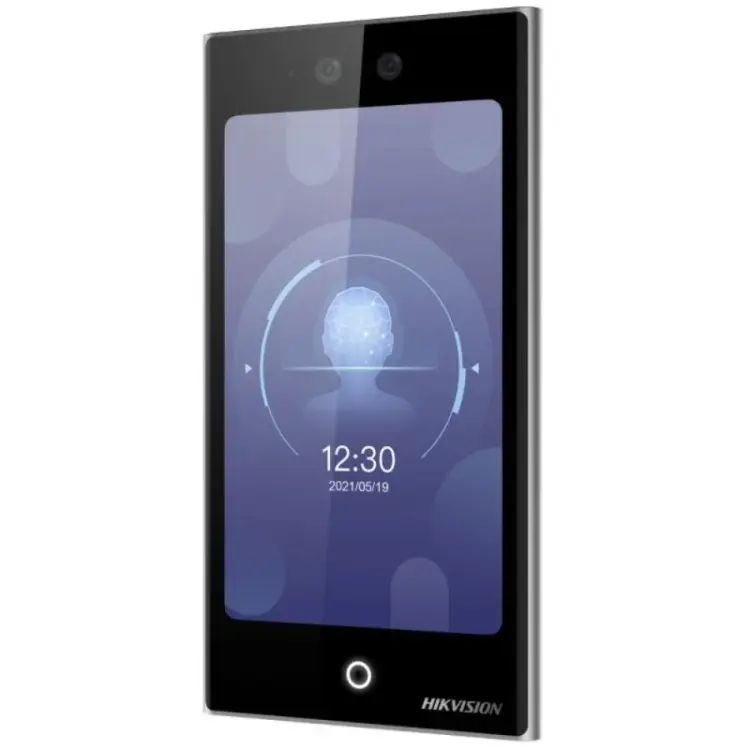 Model: DS-K1T673DWX Hikvision DS-K1T673DWX 7" Yüz Tanıma ve Kartlı Geçiş Terminali – Wi-Fi, MIFARE, DESFire, IP65
