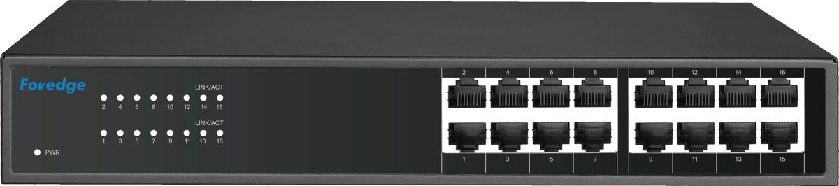 FOREDGE NS6016GC 16 PORT GBIT ETHERNET SWITCH CLOUD DESTEKLİ METAL KASA A.