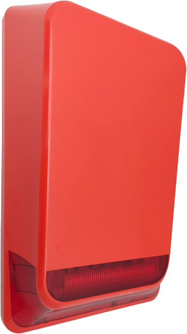 AVERFIRE AF-208S KIRMIZI KONVANSİYEL HARİCİ YANGIN SİRENİ 24-28V DC