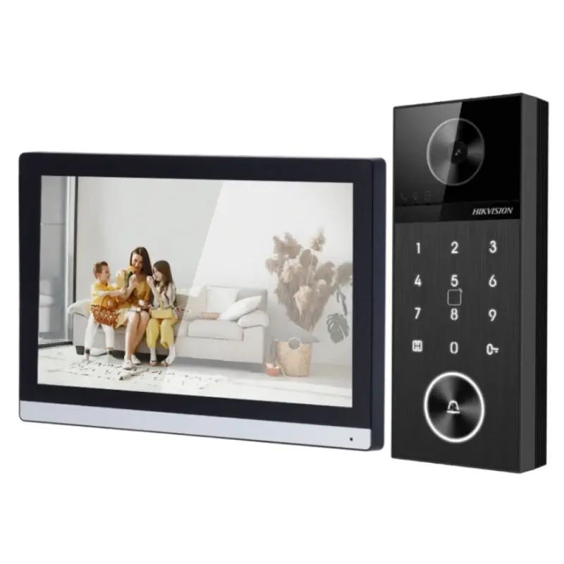 Model: DS-KIS612-P Hikvision DS-KIS612-P IP Görüntülü Villa İnterkom Kiti | 4MP Wi-Fi Görüntülü Diafon Seti