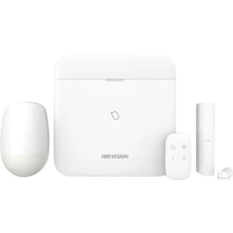 Model: DS-PWA96-Kit-WE Hikvision DS-PWA96-Kit-WE Kablosuz Alarm Seti (96 Bölge, PIR Dedektör, Manyetik Kontak ve Kumanda Dahil)