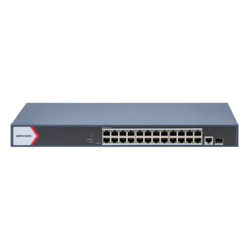 Model: DS-3E1526P-EI/M HIKVISION DS-3E1526P-EI/M 24 PORT GIGABIT + 1XRJ45/SFP UPLINK 225W POE YÖNETİLEBİLİR RACKMOUNT SWITCH