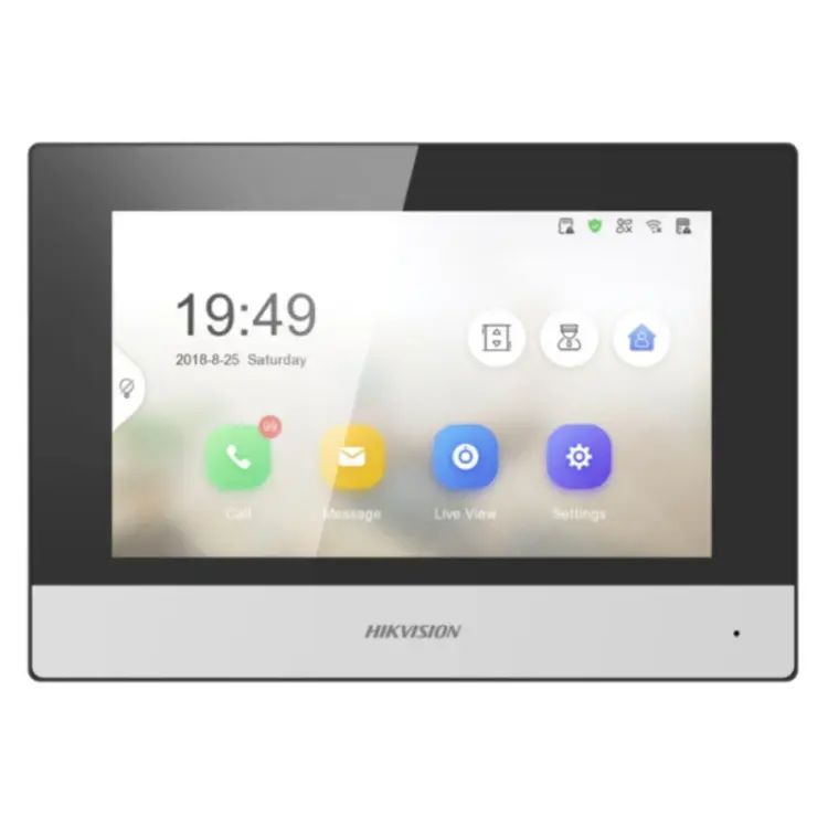 Model: DS-KH6320-TE1 Hikvision DS-KH6320-TE1 7” IP Görüntülü Diafon Monitörü – Dokunmatik Ekran, PoE Destekli