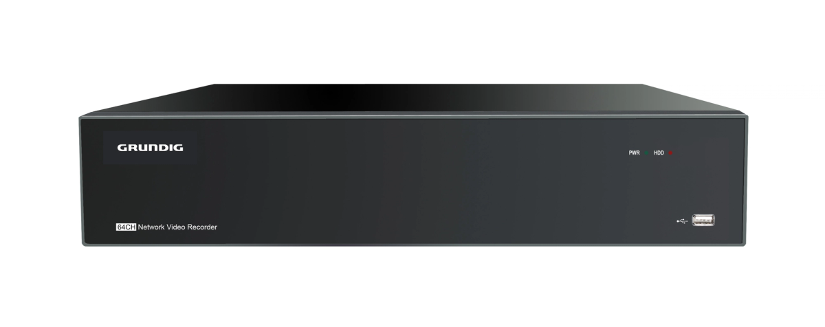 GRUNDIG GU-RN-AP8864N 64 KANAL NVR 12 MP H265 4K E-SATA DESTEKLİ 8X12TB HDD