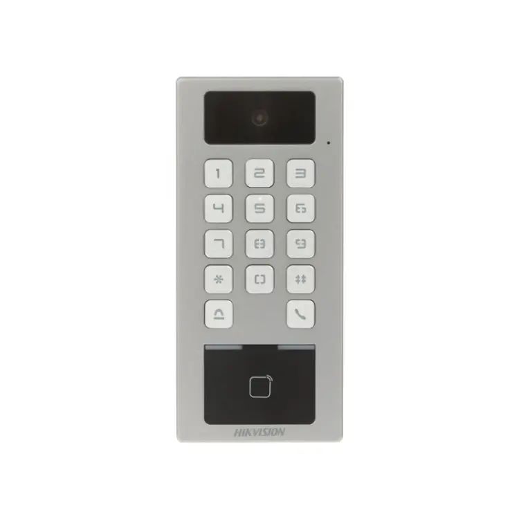 Model: DS-K1T502DBFWX-C Hikvision DS‑K1T502DBFWX‑C Parmak İzi + Kart + PIN Erişim Kontrol Terminali – Wi‑Fi & Bluetooth, IP65