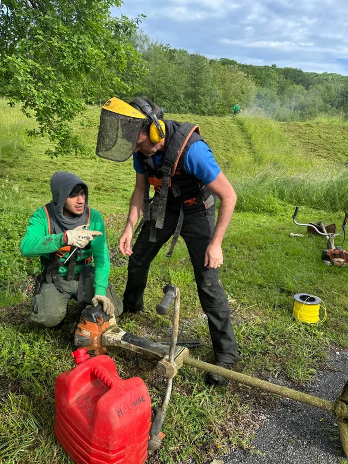 Entretien d'espaces naturels en formation