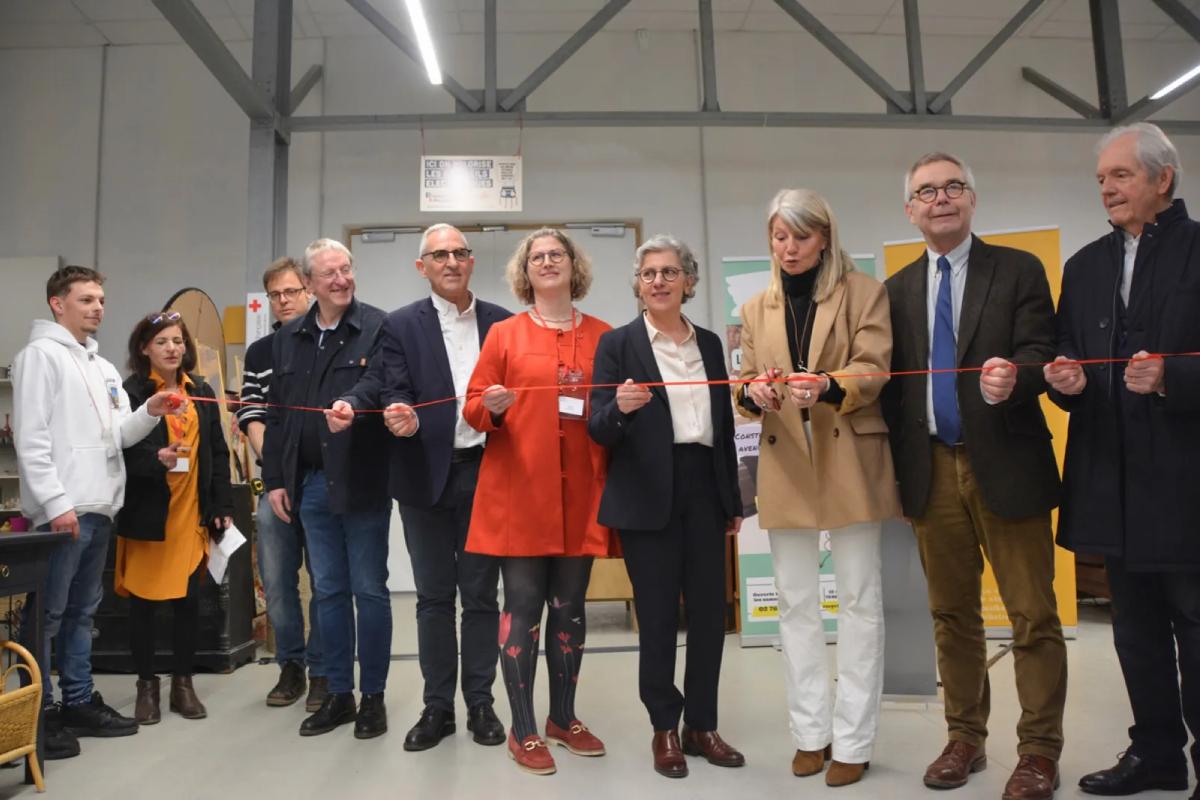 L'inauguration de la recyclerie