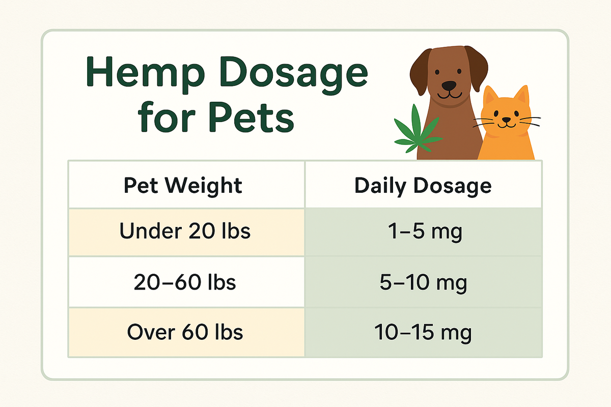Pet dosage chart infographic