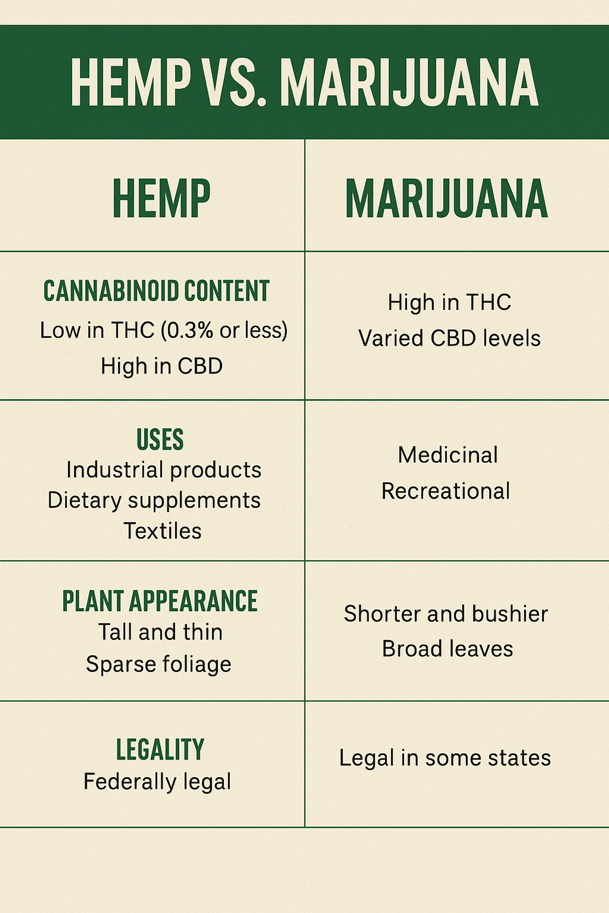 hemp vs marijuana