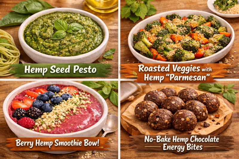 Cooking With Hemp: 4 Easy Sweet & Savory Recipes You’ll Love in 2025
