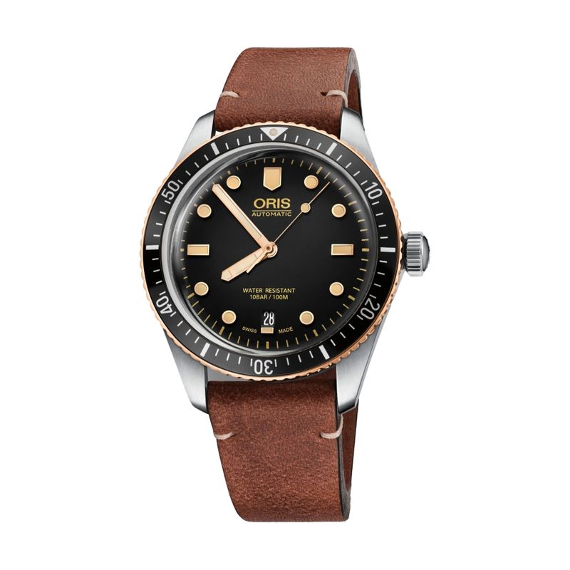 Divers Sixty-Five 40M Black Leather