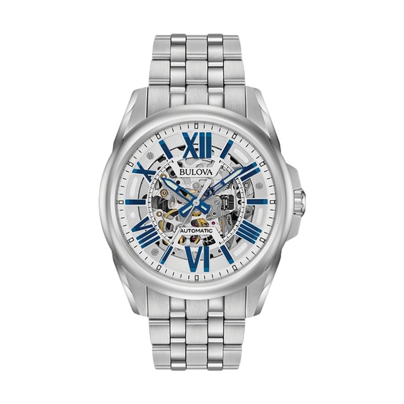 Sutton Skeleton Stainless Steel Case Blue Accents