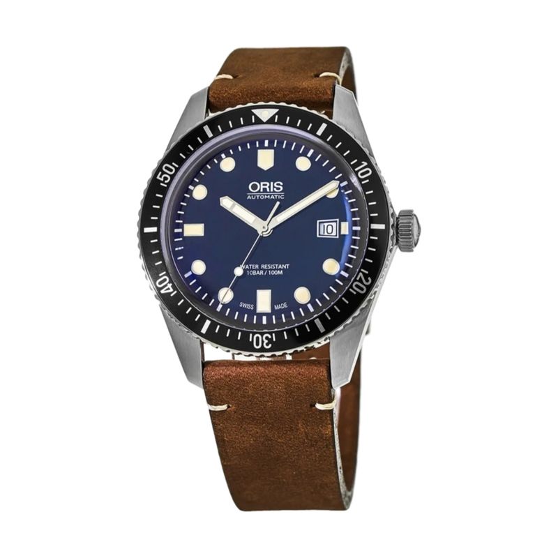 Divers Sixty-Five Blue 42M Leather