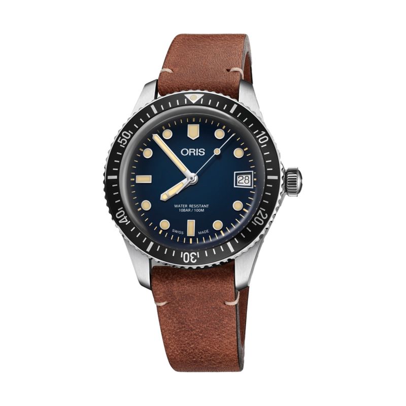 Divers Sixty-Five 36M Blue Leather