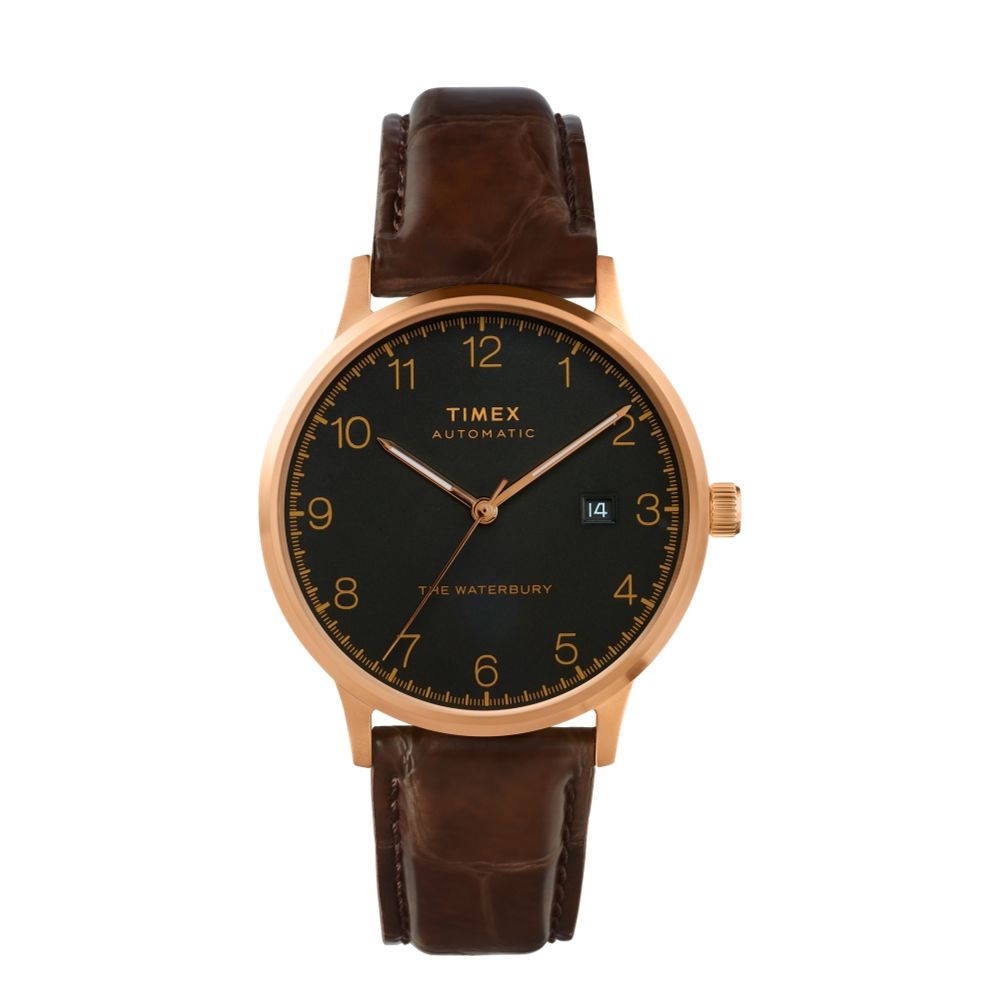 Waterbury classic automatic sale 40mm leather strap watch