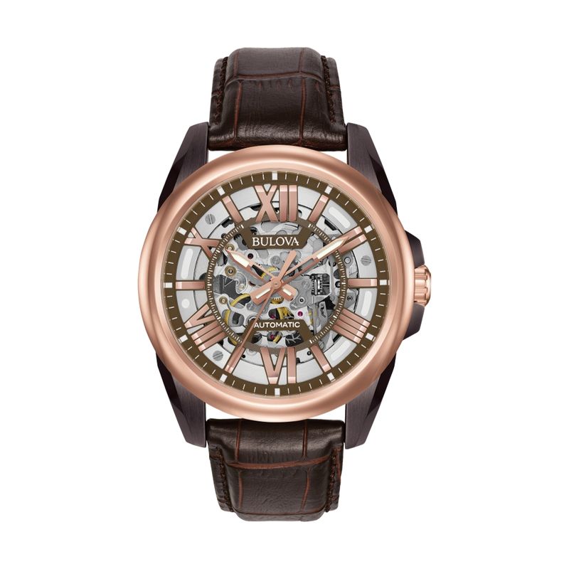 Sutton Skeleton Rose Gold-Tone Case