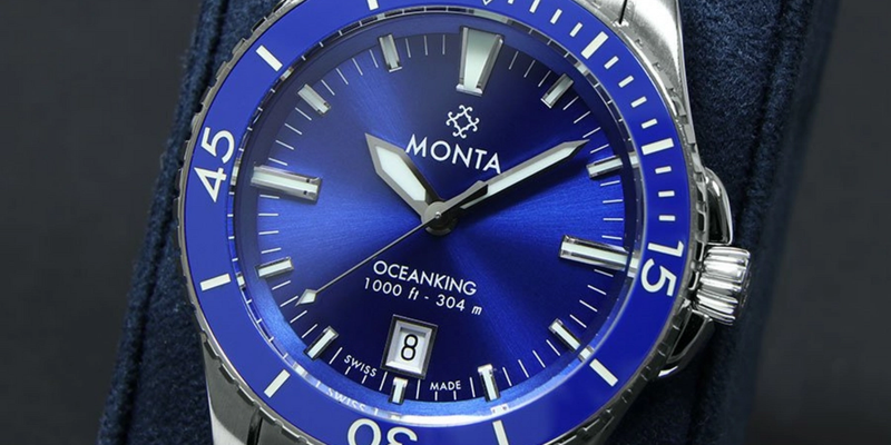 Monta Oceanking Blue Dial on Bracelet