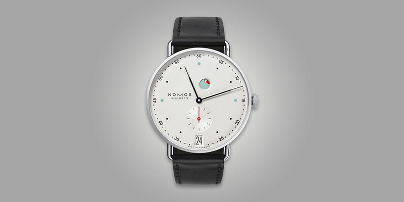 Nomos Metro Power Reserve Date leather strap