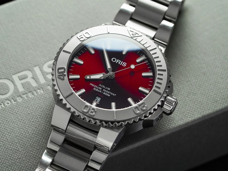 A Stunning New Oris Aquis with a RED Dial