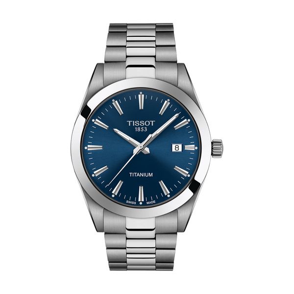 Gentleman Quartz Titanium Blue Dial