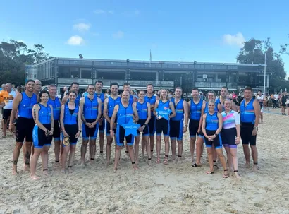 Woman running in Noosa Tri
