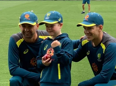 Archie's Wish, Make A Wish Australia, Charity, Child, Little boy with Australian Cricketers