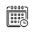 icon of a calendar in black