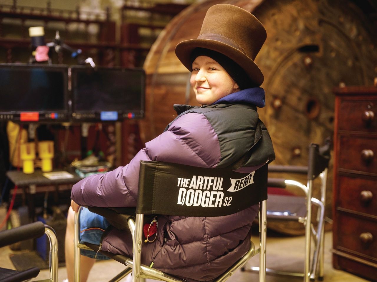 Live Action Remy Wish in Action: Remy on set for The Artful Dodger - Make-A-Wish Australia