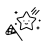 Icon of a net catching a star in black