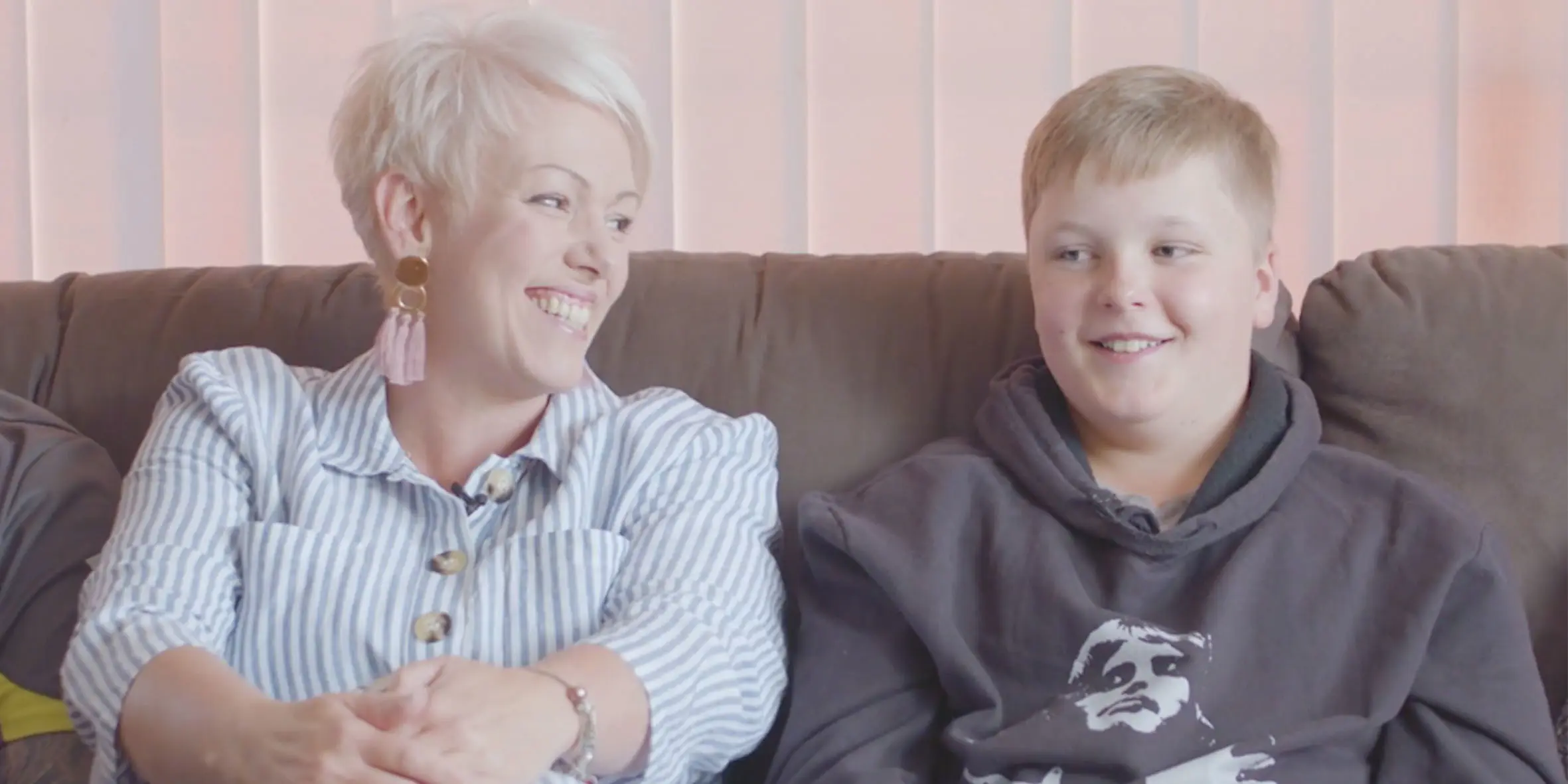 Make A Wish Australia Children's Charity, James' wish for an outback adventure, picture with his mum smiling