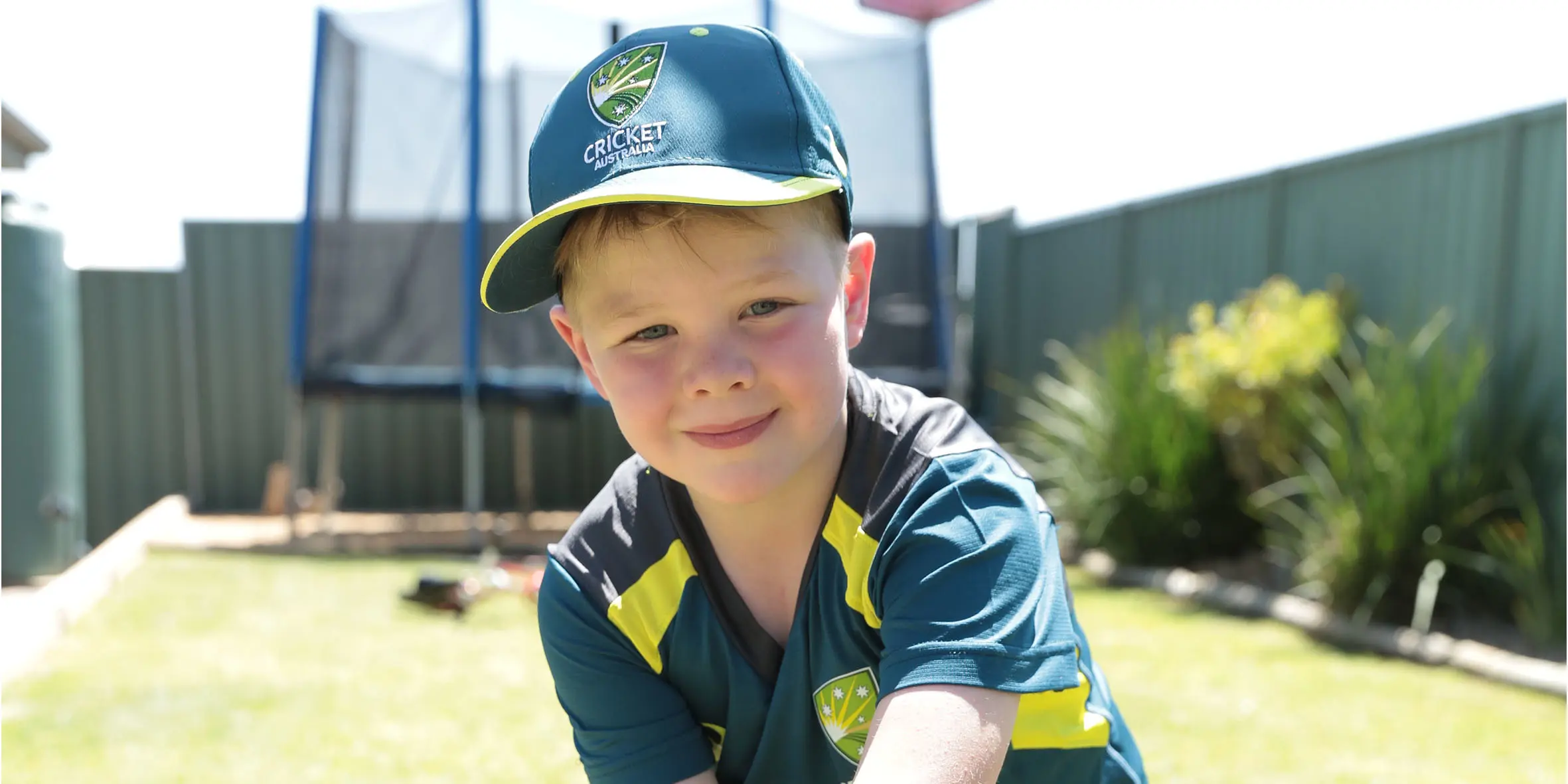 Make A Wish Australia Children's Charity - Archie on his wish smiling to camera