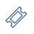 Icon of a ticket in blue