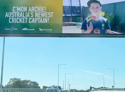 Make A Wish Australia Children's Charity - Archie's wish on an Ooh! Media billboard