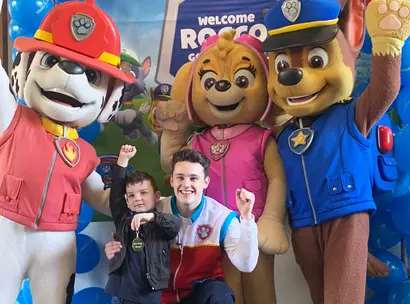 Make A Wish Australia Children's Charity, Rocco's wish with PAW patrol