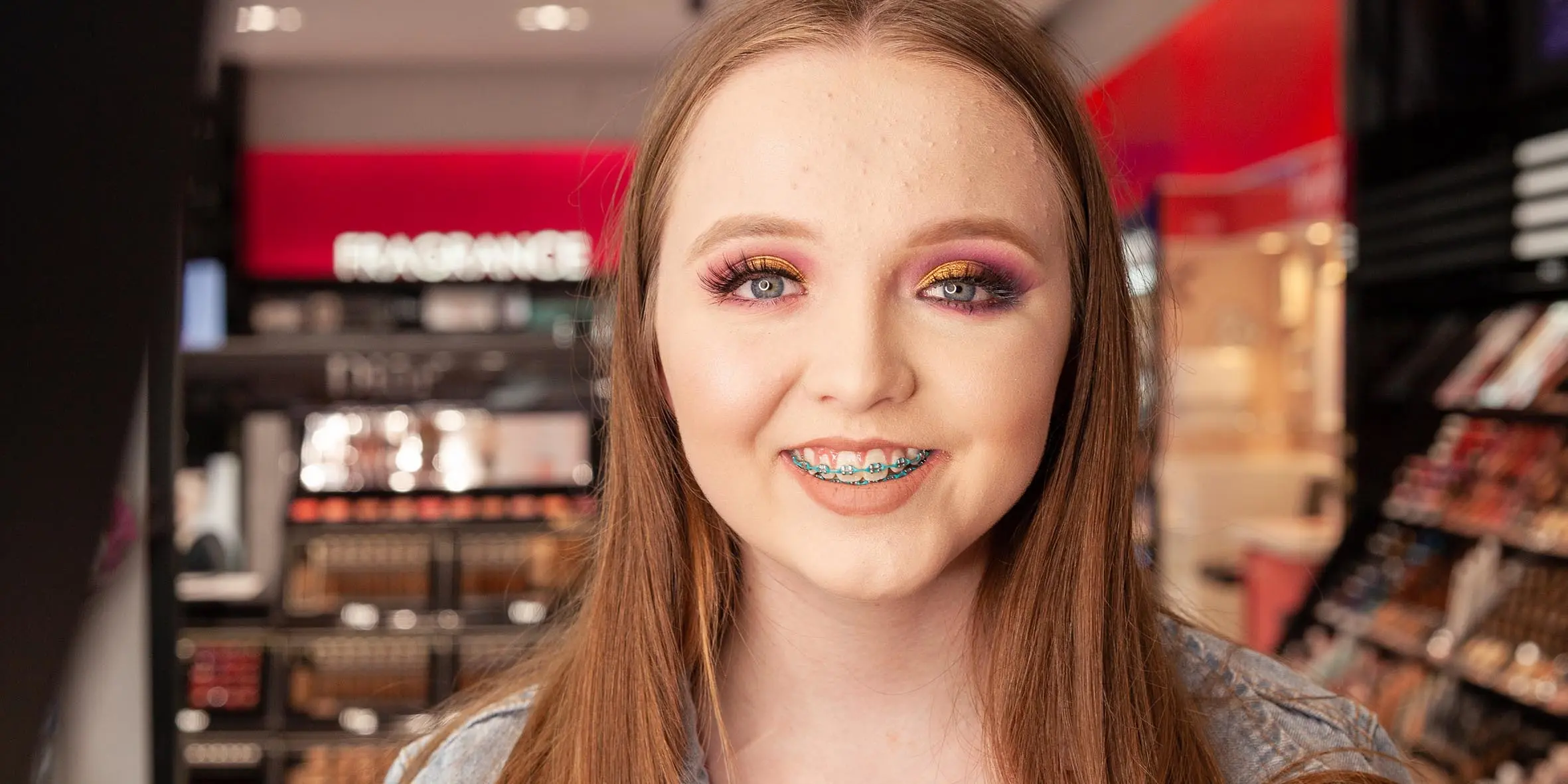 Make-A-Wish Australia wish kid Tylah in Sephora on her wish