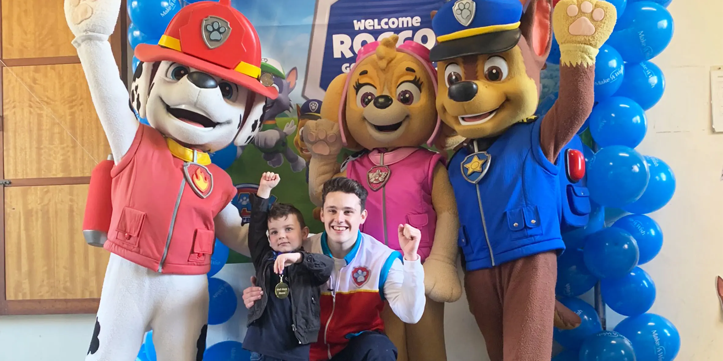 Make A Wish Australia Children's Charity, Rocco's wish with PAW patrol