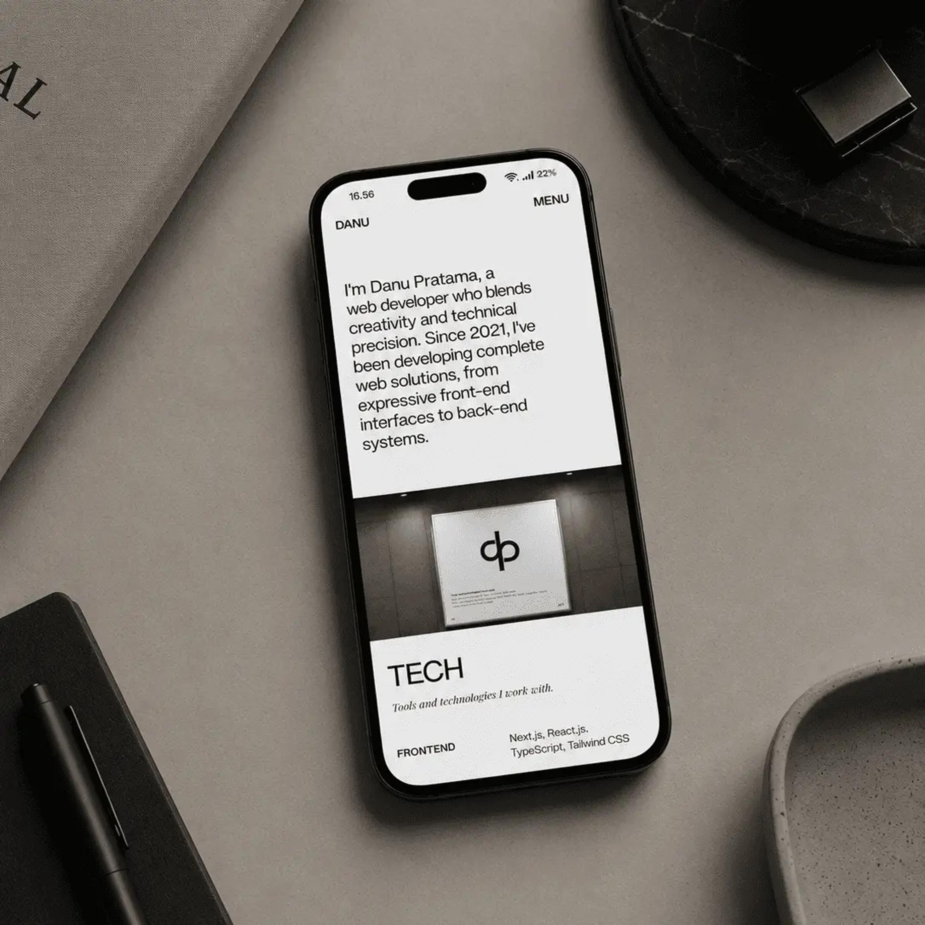 Personal Portfolio by Danu Pratama as a Web Developer