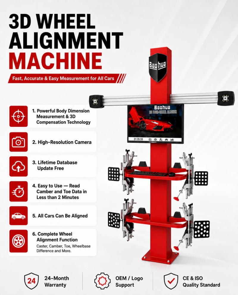 BAOHUA automatic 3D wheel alignment machine