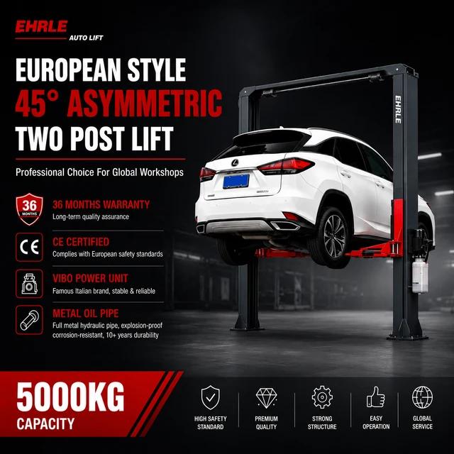 BAOHUA EC500 5 ton asymmetric two-post hydraulic car lift
