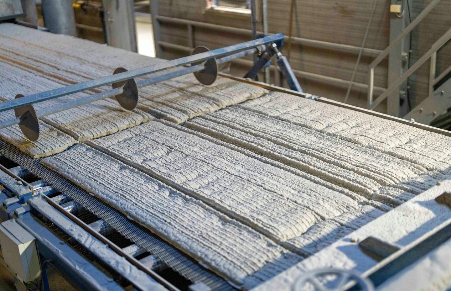 Oppvarmet skumglass.