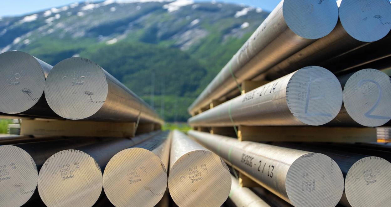 Aluminiumsprodukter ved fabrikk