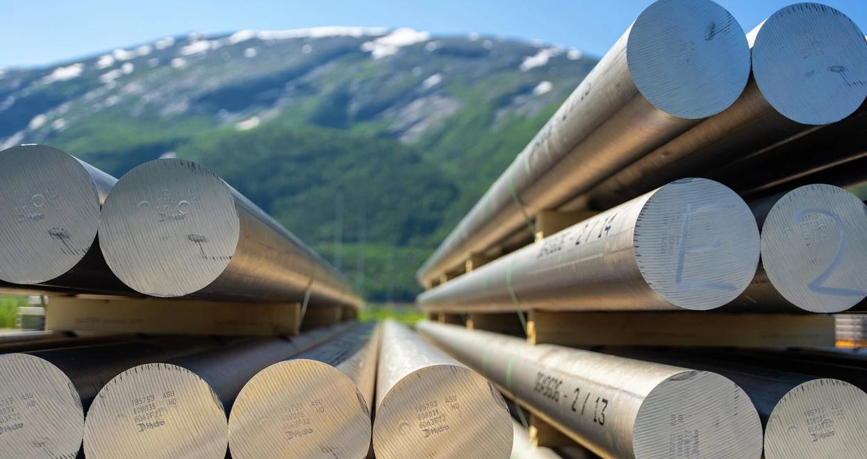 Aluminiumsprodukter ved fabrikk