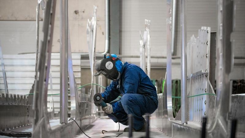 Røkterbåten "Astrid Helene" setter sammen