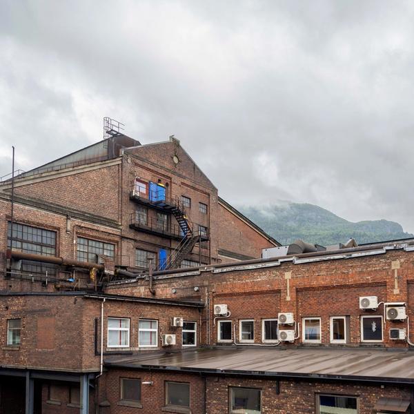 Smelteverket i Sauda eksteriør.