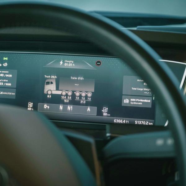 Cockpit i lastebil