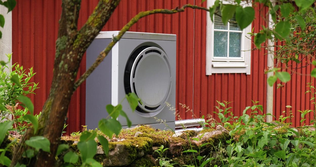 Luft-til-vann varmepumpe i bolig