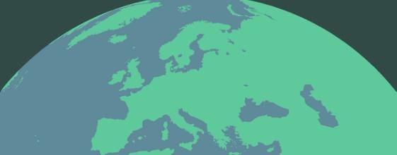 Illustrasjonskart over Europa