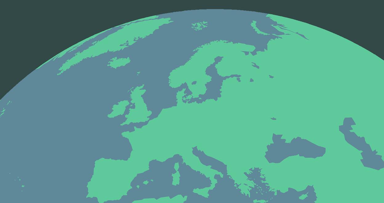 Illustrasjonskart over Europa